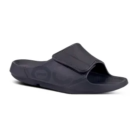 OOFOS Women's OOahh Sport Flex Slide - Black Matte