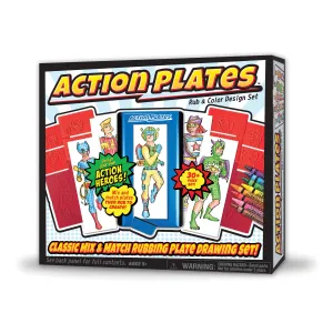 Action Plates Rub & Color Design Set