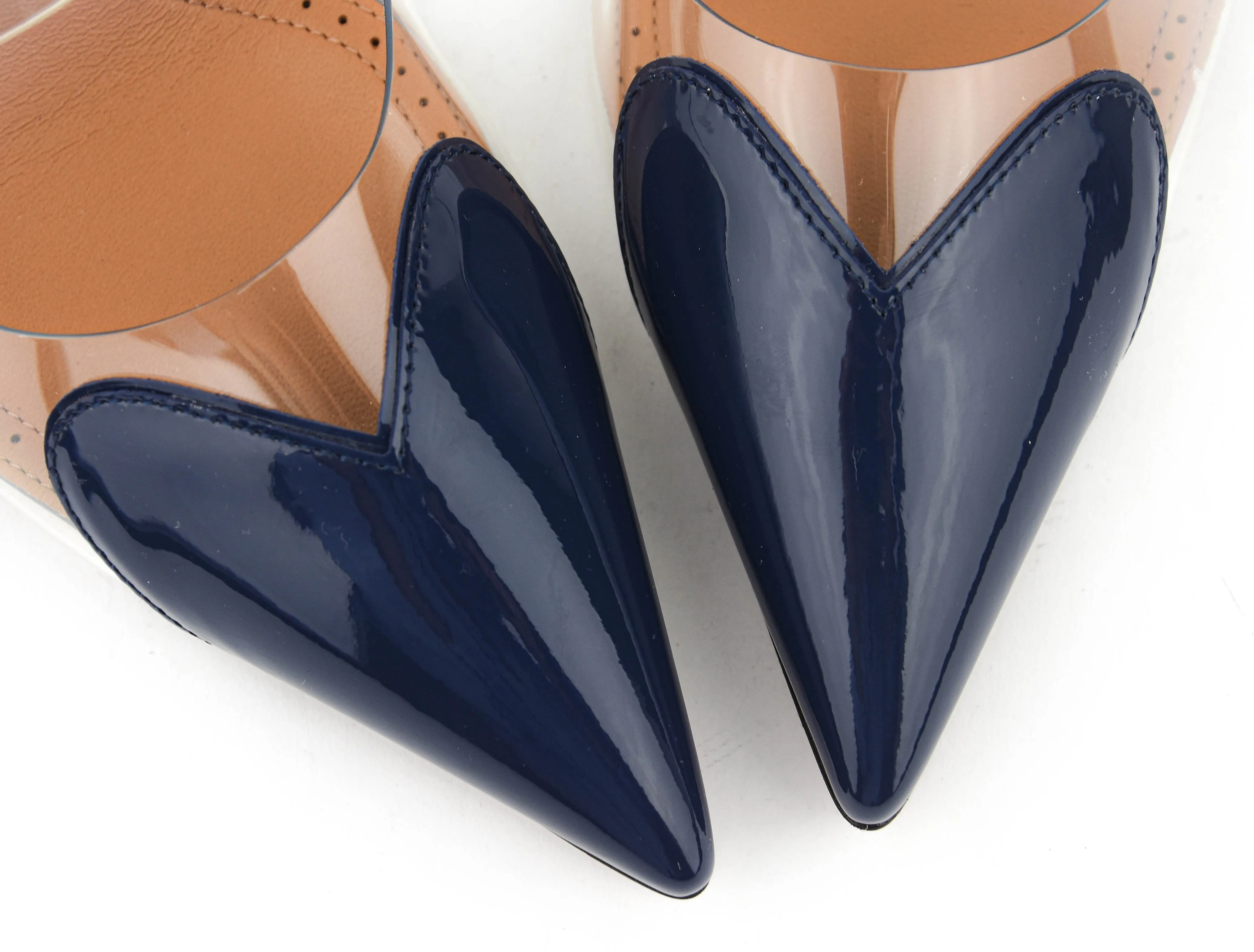 ALAIA LE COEUR MULES 90 BLUE