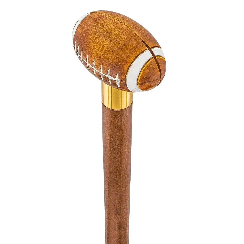 American Football Walking Cane with Custom Shaft and Collar