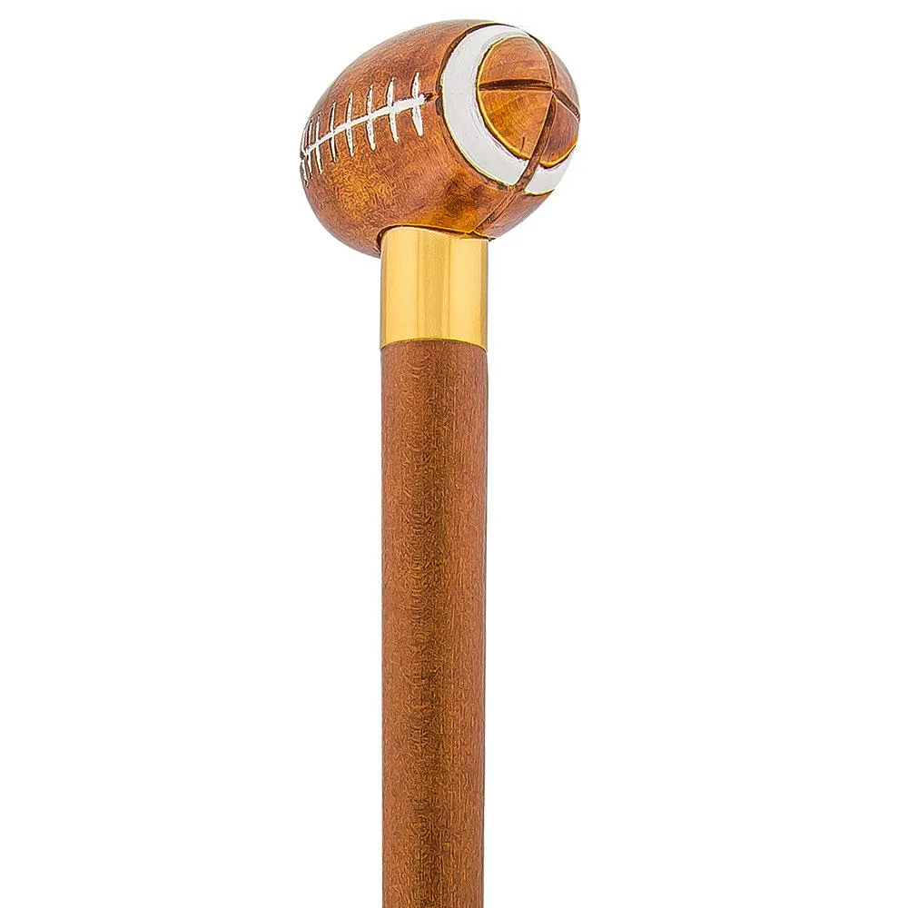 American Football Walking Cane with Custom Shaft and Collar