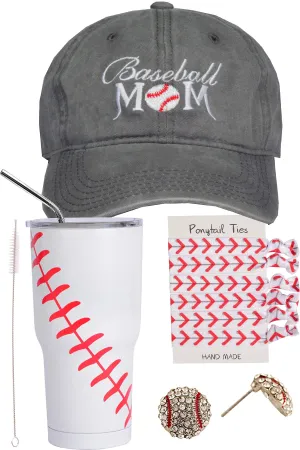 Baseball Mom Gifts, Baseball Tumbler, Baseball Mom Trucker Hat, Baseball Earrings