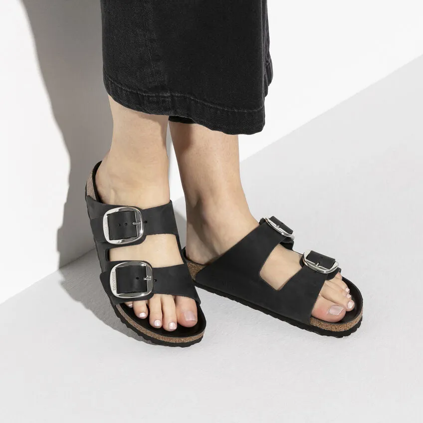 Birkenstock Arizona Big Buckle Oiled Leather in Black