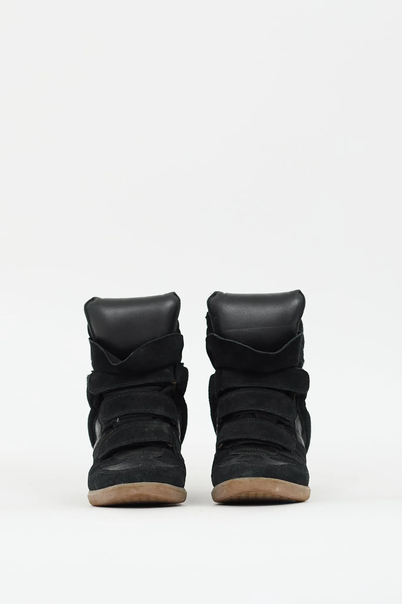 Black Suede Wedged Bekett Sneaker