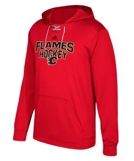 CALGARY FLAMES ADIDAS MEN'S PERFORMANCE FLEECE HOCKEY HOODIE