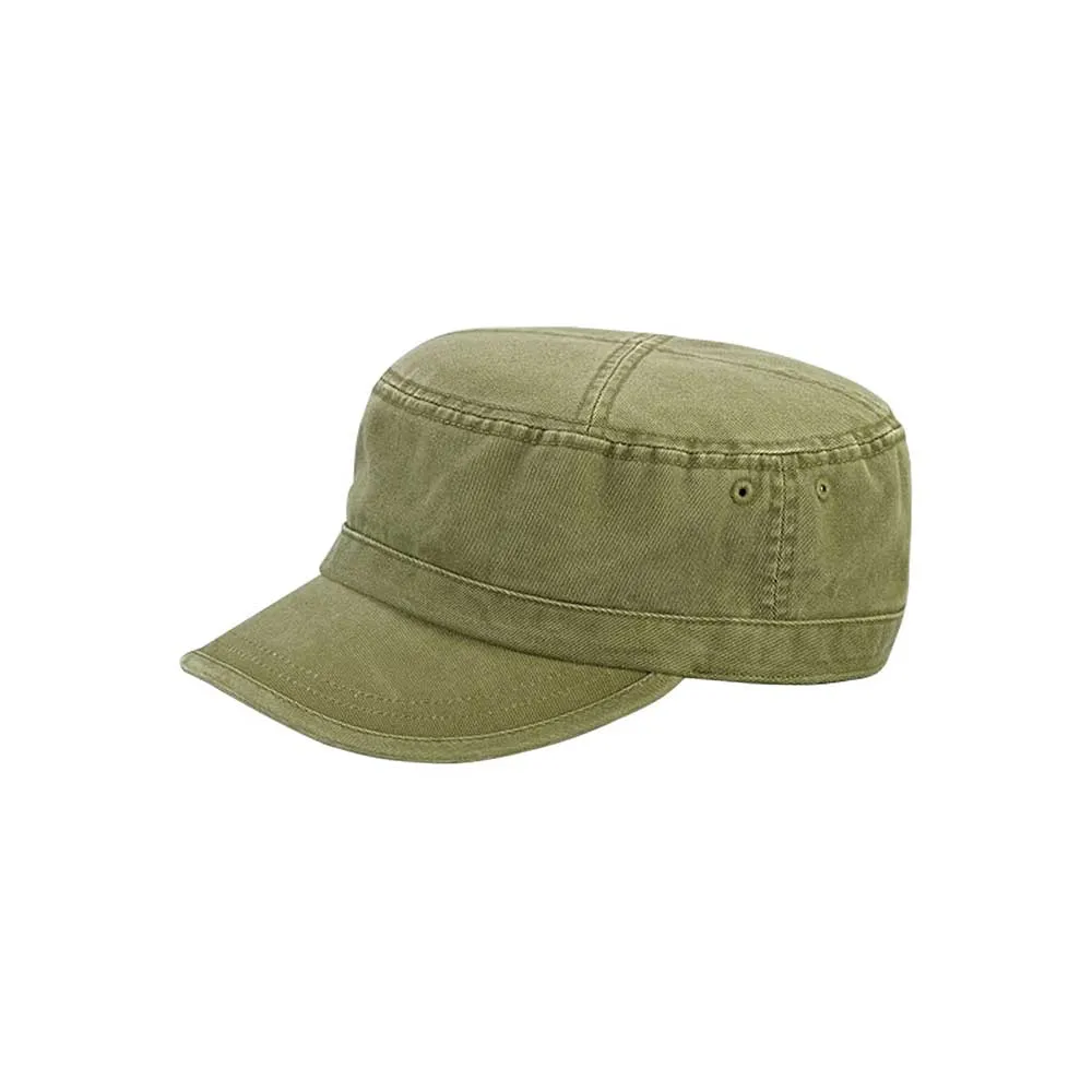 Enzyme Washed Camouflage Cap