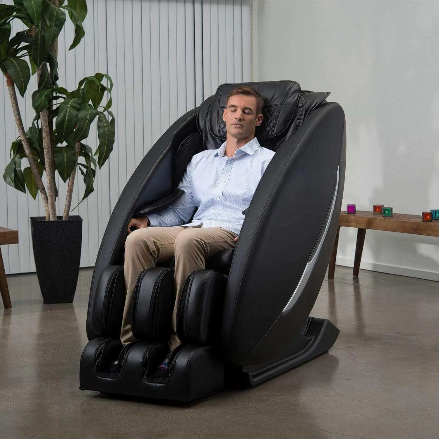 Ji - SL Track Heated Deluxe Zero Gravity Massage Chair