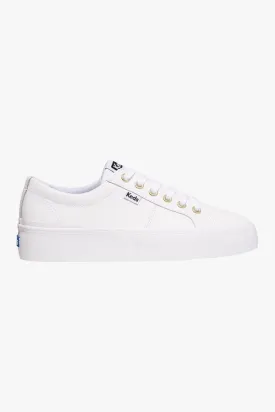 Jump Kick Duo White Leather Low Sneaker