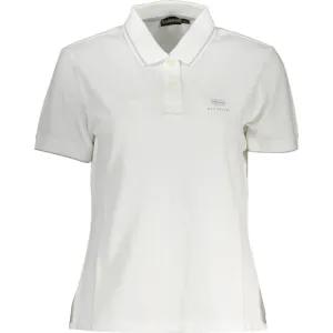 Napapijri White Cotton Women Polo Shirt