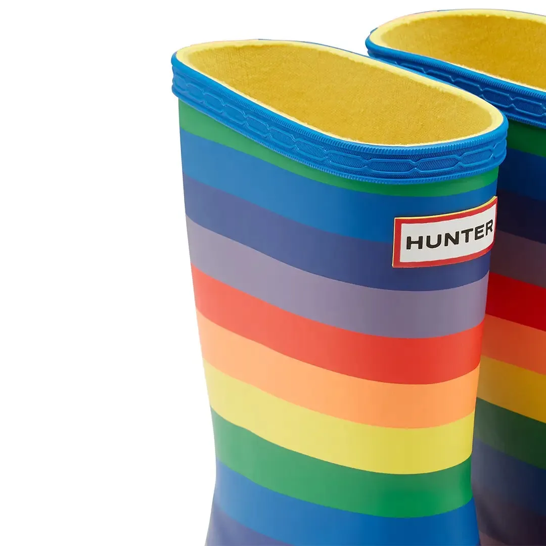 Rainbow Children's Wellington Boots - Multicoloured by Hunter