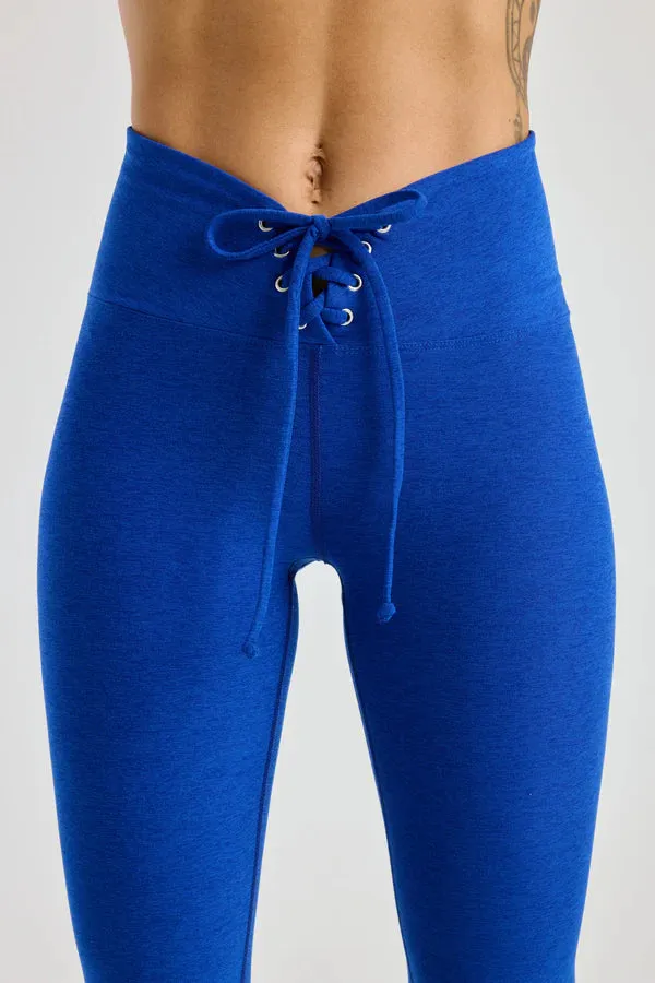 Stretch Football Legging in Cobalt