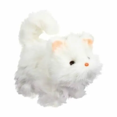 Tobar 28774 Cute Kitten Toy - White - Adorable and Playful Plush Companion