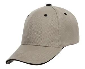 TopHeadwear Plain Adjustable Curved Sandwich Bill Caps