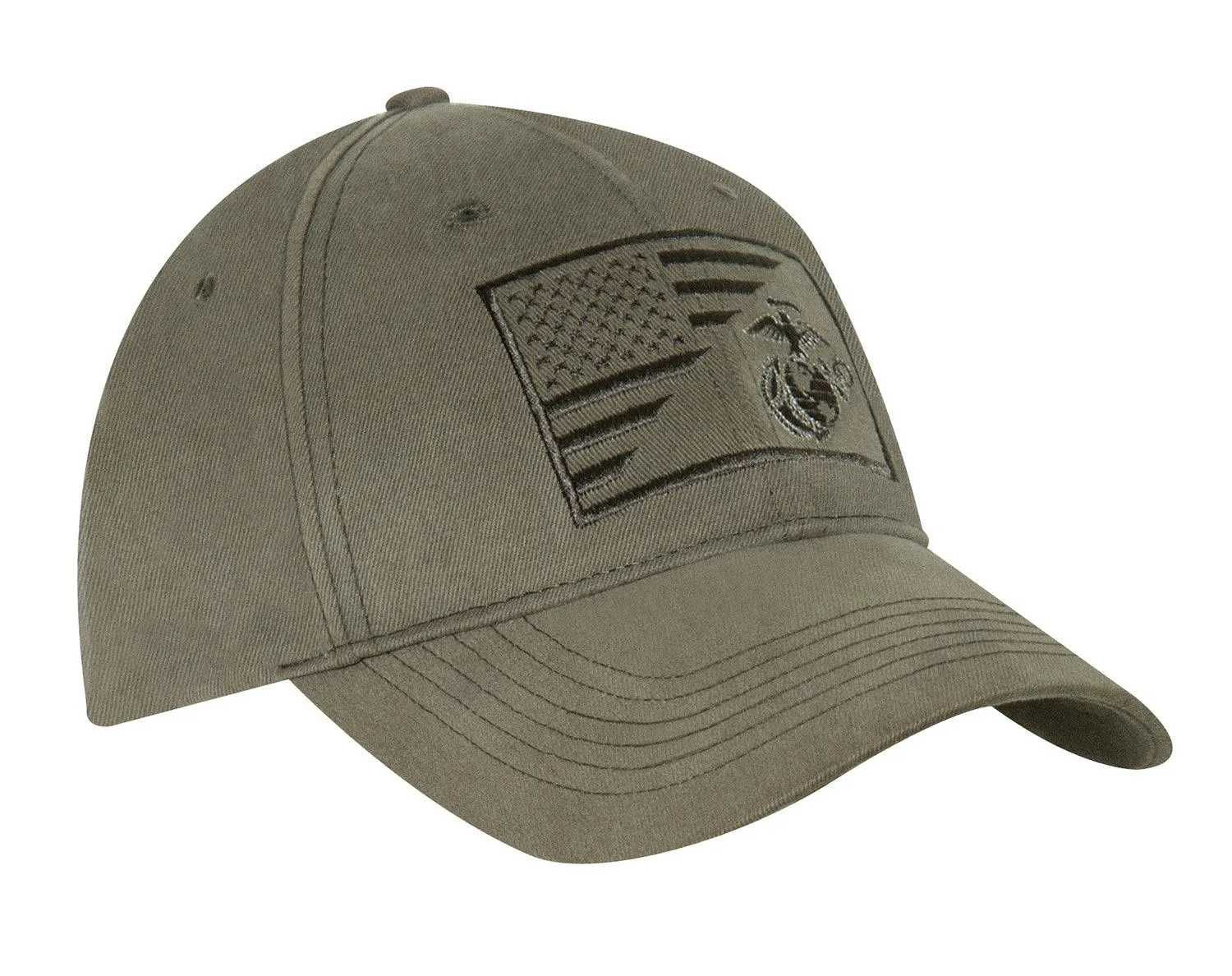 USMC Eagle, Globe and Anchor / US Flag Low Pro Cap